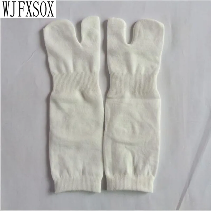 Image 10 pcs = 5 pairs Men and Women Summer Fiber Two Finger Socks Kimono Flip Flop Sandal Split Ninjia White Tabi Toe Socks Meias