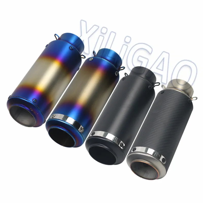 

51MM 60MM Motorcycle sc Exhaust Muffler Pipe Removable DB Killer Escape Moto for Ninja250 pcx125 y15 gsr 600 750 msx125 crf 230