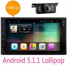 Nuevo Android 5.1.1 Quad Core Double 2Din Universal Car Audio Estéreo DEL GPS de Navegación 1024*600 HD Radio Multimedia Para Automóviles jugador