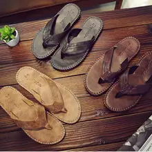 Мужская обувь свинья мужские сандалии из кожи Летняя мужская обувь пляжные дышащие сандалии-гладиаторы с пряжкой для мужчин zapatillas hombre