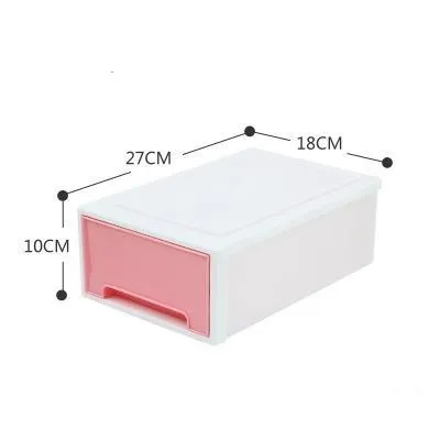 27x18x10 см пластиковая коробка для хранения Тип Ящика нижнее белье бюстгальтер носки Галстук Органайзер-разделитель коробки шкаф без крышки коробка для хранения - Цвет: red