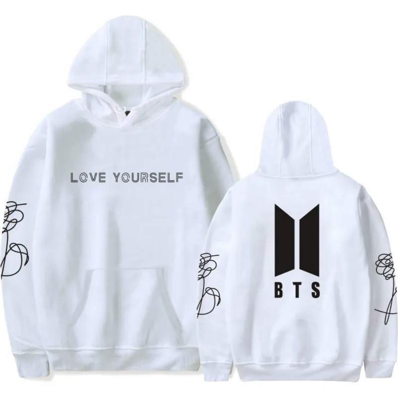 Kpop Amor Usted Mismo Harajuku Sudadera Bangtan Boys Moda Hoodies 2018 Autumn New Style | Мужская одежда