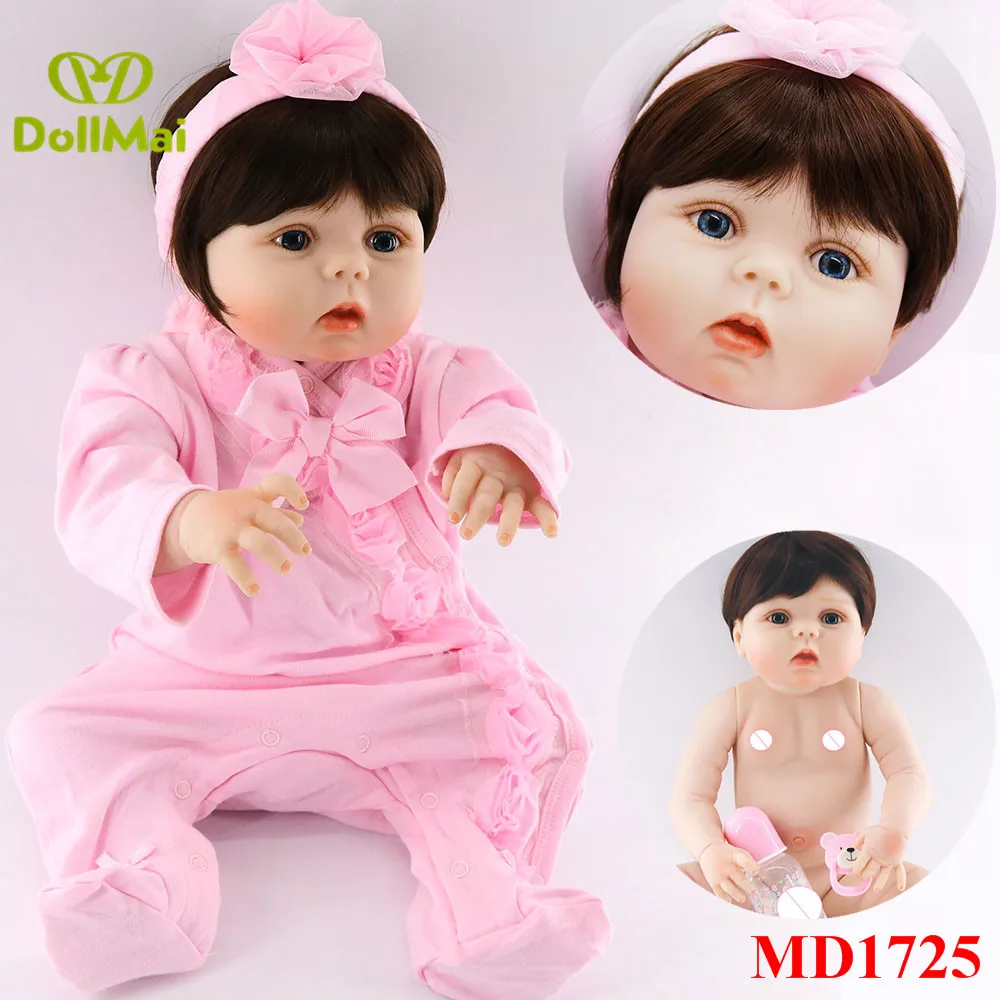

Bebes reborn princess girl full silicone body dolls reborn 57cm real newborn baby alive dolls brinquedo menina