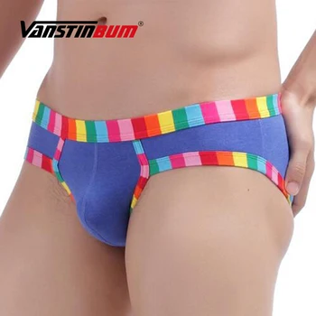 

VANSTINBUM Cotton Underwear Sexy Men's Breathable Briefs Underpants Cueca U Pouch Gay Mens Trunks Cueca Masculina Dropshipping