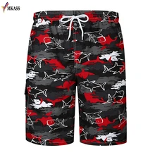 Летние дизайнерские пляжные Для мужчин шорты Повседневное Для мужчин s совета Шорты Плюс Размеры печатных Пляжные шорты по колено брюки мужские
