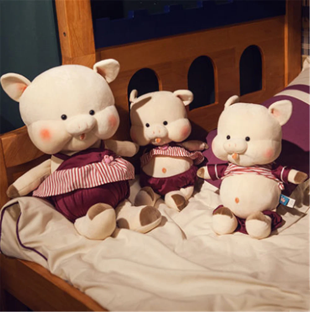 Fancytrader Soft Stuffed Pig Plush Animals Toy Big Fat Piggy Doll 50cm Kids Birthday Christmas Gift4