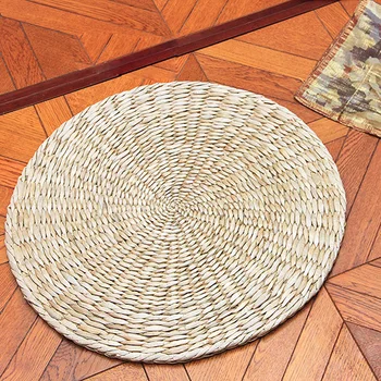 

Fashion Garden Grass Mat Tatami Cushion Worship Buddha Cushion Pillow Cushion Yoga Floor Floating Window Murals Mat Furnishing