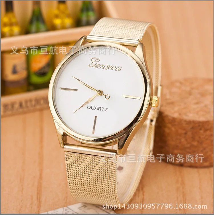 

Ladies Watch Women Minimalist Steel Mesh Simple fashion Geneva Watch Women Quartz Couple Watch Relogio Faminino zegarek damski
