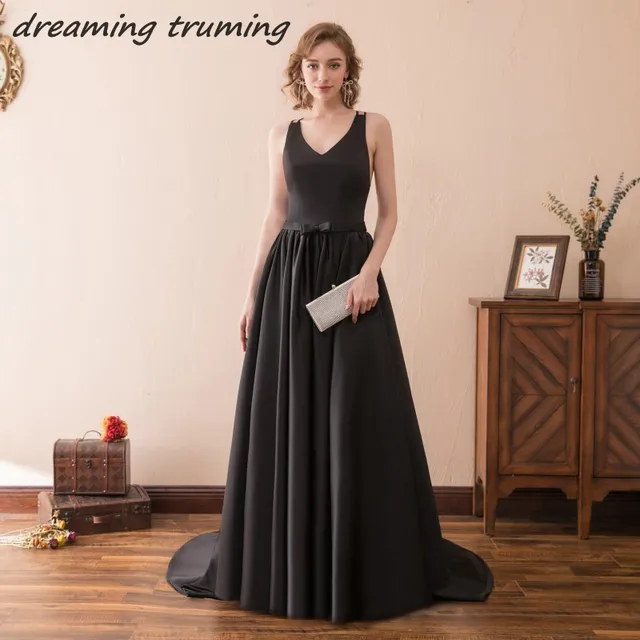 Red Black Elegant Evening Dresses