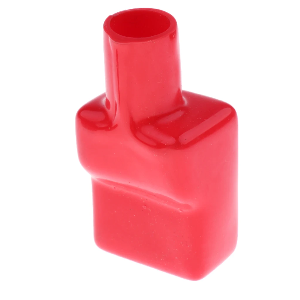Pair Car Battery Terminal Insulation Protector Sleeve Covers Black and Red Made from flexible PVC material
