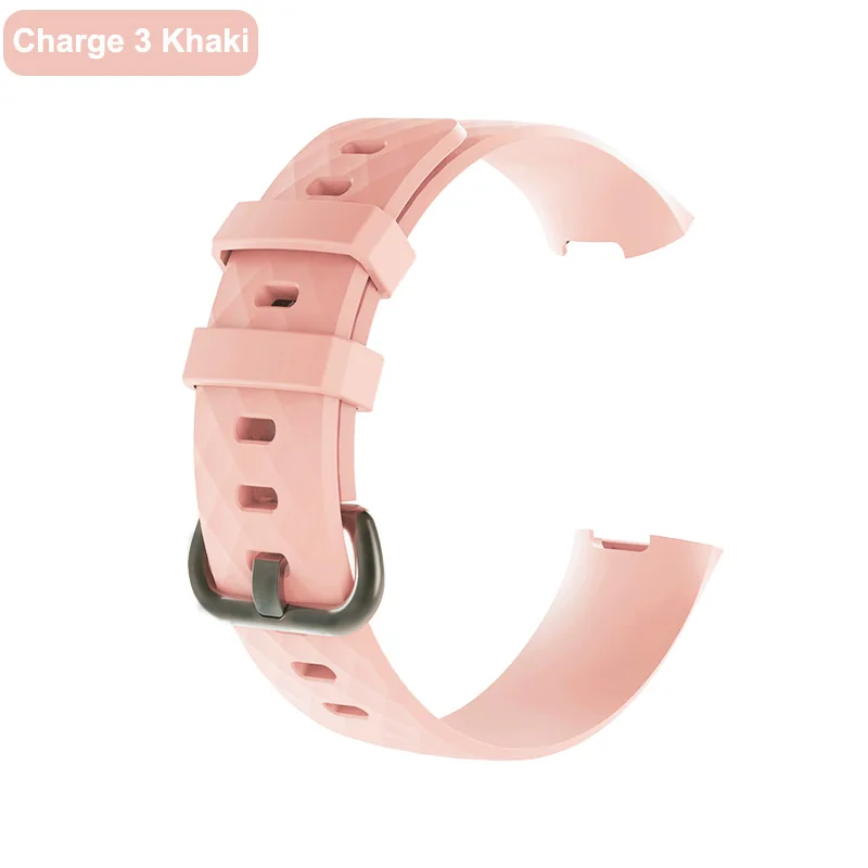 XShum Fitbit Charge 3 Band TPE ремешок для FitBit Charge 3 TPE браслет для Fit bit charge 3 band Замена для аксессуаров - Цвет: Charge 3 Khaki