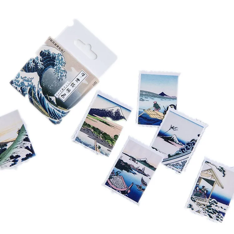 45 шт./упак. творческий японский принты Декоративные Канцелярские наклейки Скрапбукинг DIY дневник альбом ярлыком