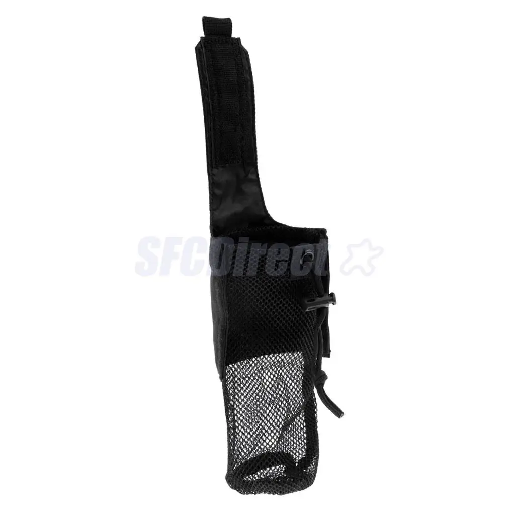 Outdoor Foldable Mesh Water Bottle Carrier Drinking Bottle Pouch Molle Bag Holder for Hunting Fishing Vest Belt