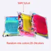 50pcs 7x9 9x12 10x15 13x18CM Organza Bags Jewelry Packaging Bags Wedding Party Decoration Drawable Bags Gift Pouches 24 colors ► Photo 2/6