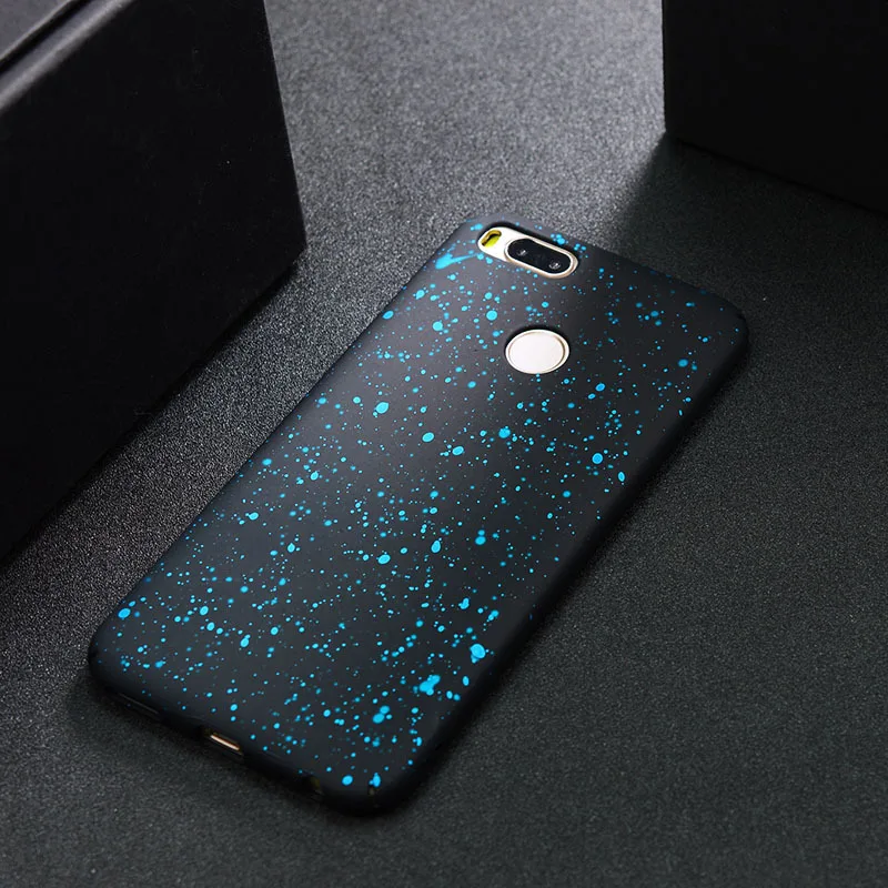 

Matte Case for Xiaomi Mi A1 5X Case Hard Back Cover 3D Relief Stars Cases for Xiaomi MI5X MiA1 5X A1 Fundas Bumper Capa Shell