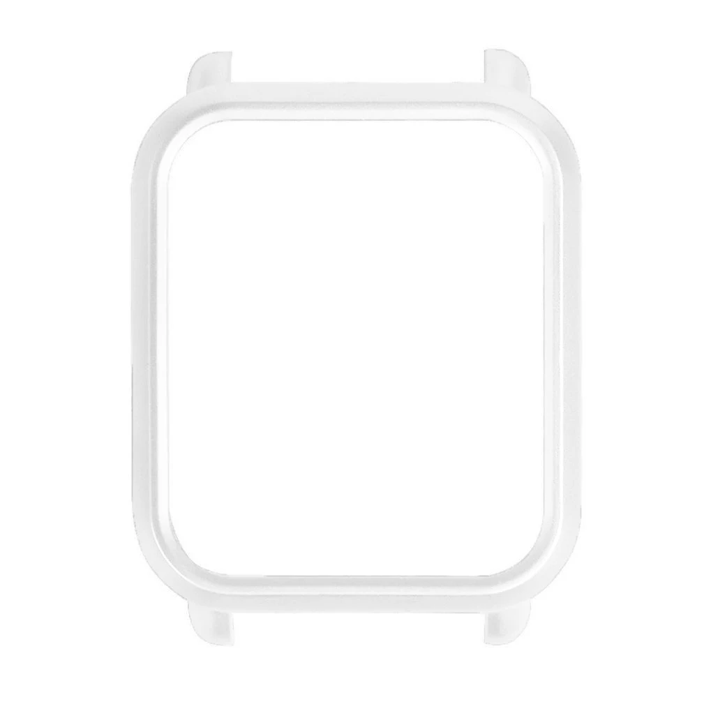 Белый Защитный чехол для смарт-часов для Xiaomi Huami Amazfit Bip Bit youth с красочной рамкой тонкий защитный чехол для amazfit bip - Цвет: Белый
