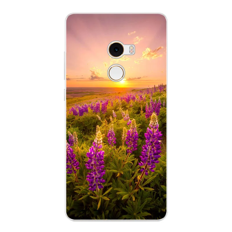 Geruide Xiaomi Mi Mix 2 case silicon for Xiaomi Mix 2 Cover soft TPU painted flower animal cartoon case for Xiaomi Mi Mix 2 Mix2