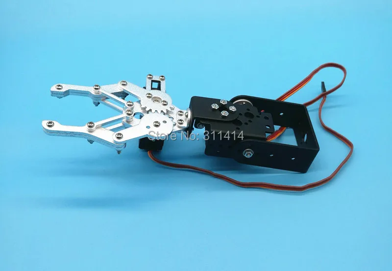 Набор роботов 2 dof алюминиевый набор с зажимом и креплением на коготь MG995 Servos