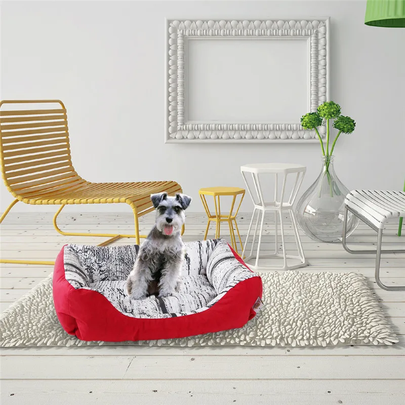 Hoomall теплая кровать для кошек и собак, водонепроницаемое нижнее кресло для домашних животных ярких цветов, кровати для собак из мягкого флиса, зимняя хлопковая ткань, подстилка для домашнего питомца