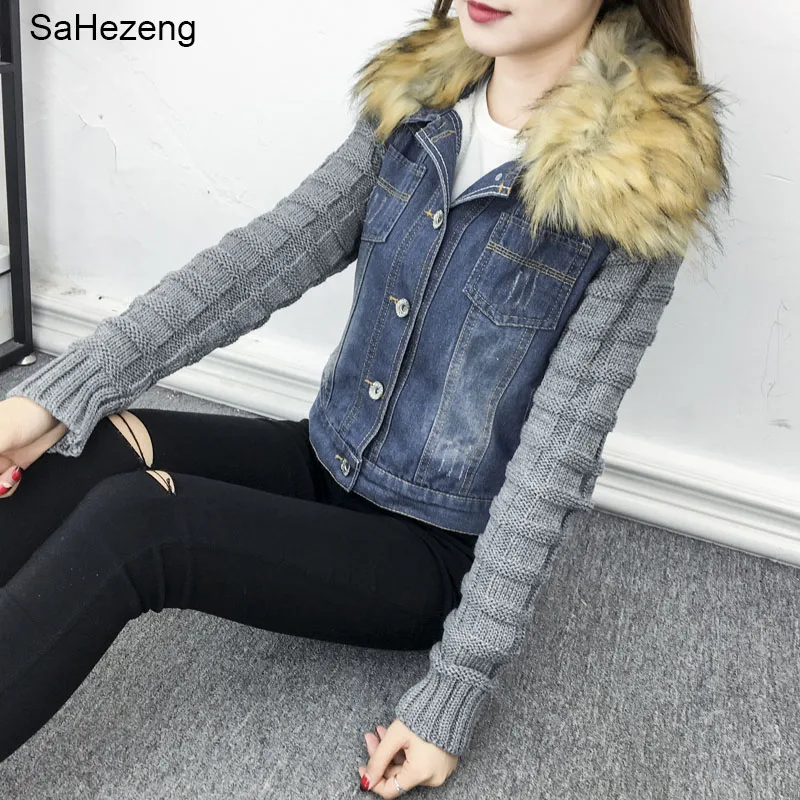 Winter Women Jacket 2018 Plus Size Thick Denim Ladies Down