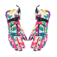 1 пара, женские лыжные перчатки, водонепроницаемые, ветрозащитные, хит, зимние, для велоспорта, лыжные перчатки, снегоход, мотоцикл, сноуборд, зимние лыжные перчатки