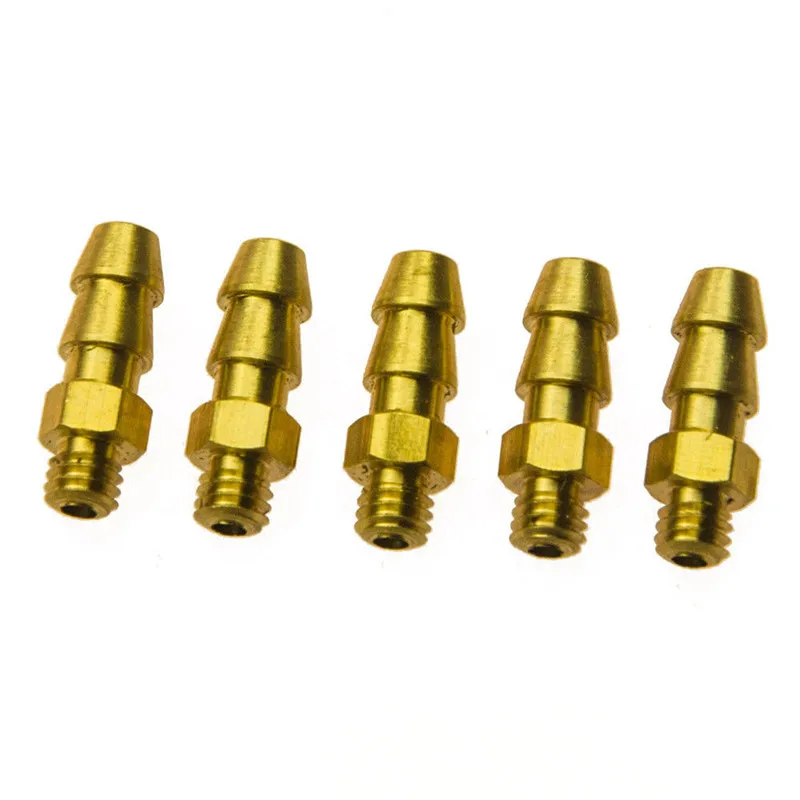 Axspeed 5/10pcs Brass Water Cooling Faucet M4/m5/m6 Thread Water