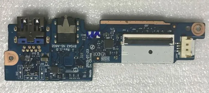 Genuine Lenovo Yoga 700-14ISK NS-A602 USB 3.0 Audio IO PCB Board+Flex Ribbon