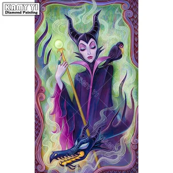 

Full Square drill 5D DIY Diamond embroidery Sleeping Witch Diamond Painting Cross Stitch Rhinestone Mosaic decoration Gift