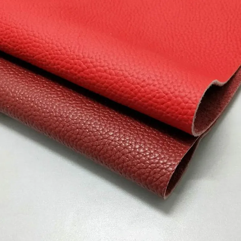

First layer cowhide handmade diy leather cloth wine red leather red leather fabric
