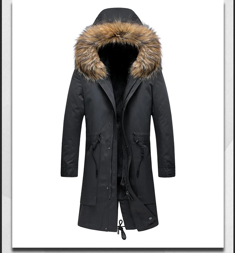 KOLMAKOV Winter Men High Quality Down Jackets Men's Fashion Rabbit's Hair Liner Down Jacket Business Thicken Parkas Coat Men 3XL long puffa coat
