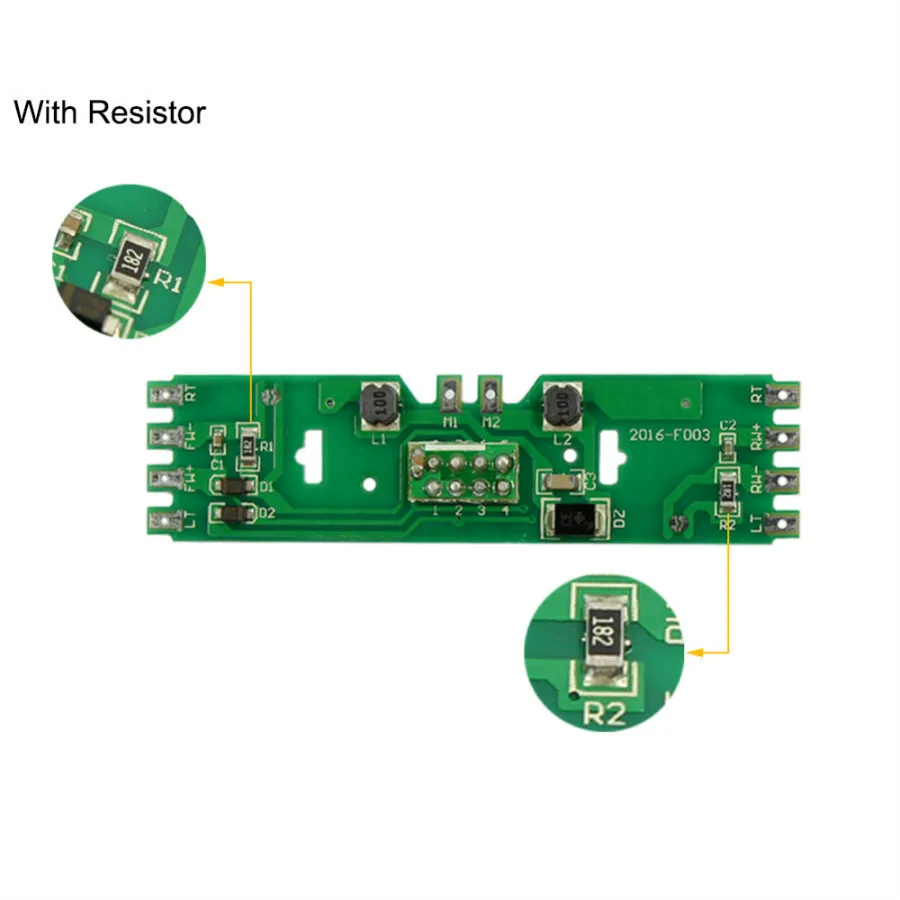 

5pcs Model Train Power Distribution Board With Status LEDs for DC/AC Voltage HO Scale 1/87 Railway Model