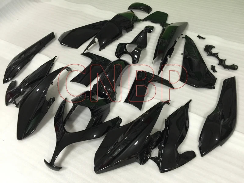 Обтекатели для YAMAHA TMAX500 2008 - 2012 глянцевые черные T-MAX 500 09 10 полный комплект тела