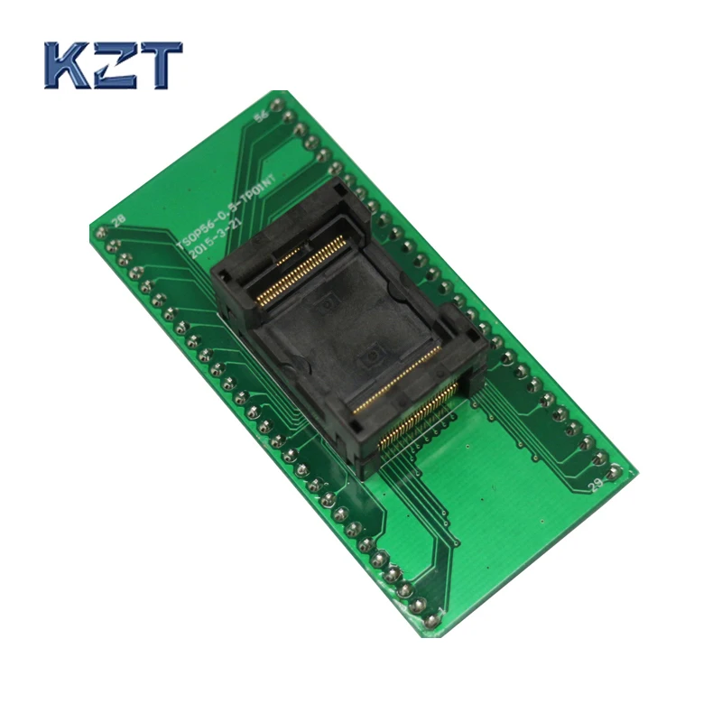 

ECU TSOP56 Programming Socket Pitch 0.5mm Chip Size 14x18mm Open Top IC Test Socket Flash Adapter