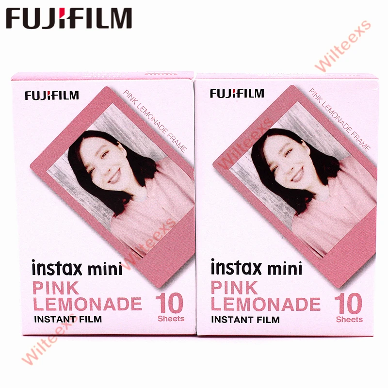 

2pcs New Fujifilm Fuji Instax Mini 8 Film Pink Frame 10pcs For Mini 8 7s 7 50s 50i 90 25 dw Share SP-1 Instant Photo camera