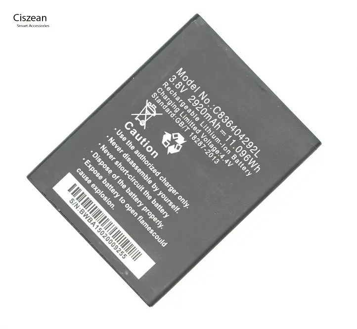 Ciszean C836404292L 2920 мАч Сменный аккумулятор для мобильного смартфона BLU Life 8 XL L290L L290U 1