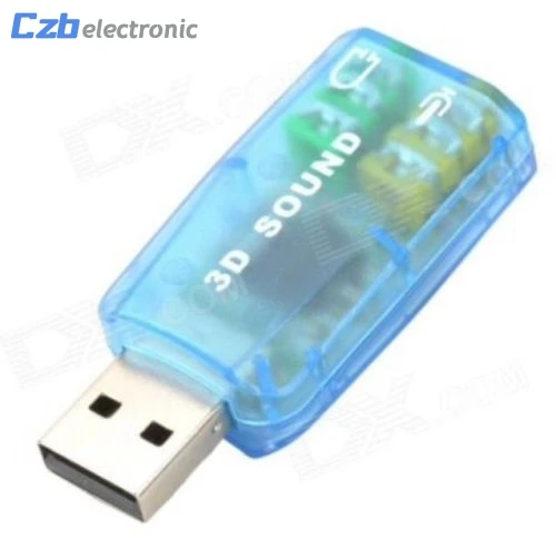 Чипсет CM108 с USB 2 0 на 3D звуковую карту АДАПТЕР ВИРТУАЛЬНОЙ звуковой карты 5 1