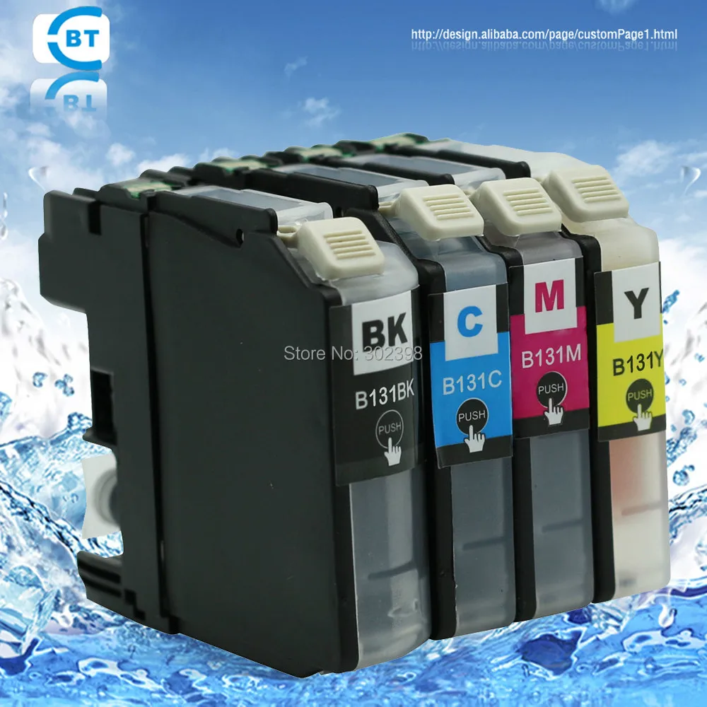 

4PCS Compatible brother LC131 ink cartridge for DCP-J152W/J172W printer