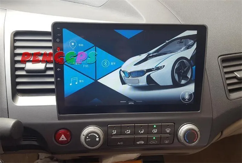 Excellent 10.2 inch Android 7.1 8.0 Car Radio GPS Navigation Headunit for Honda Civic Sedan 2007-2011 Multimedia no Car DVD Player Stereo 5