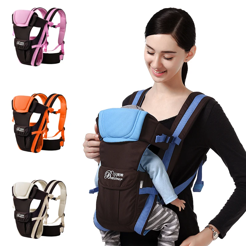

Beth Bear 0-30 Months Breathable Front Facing Baby Carrier 4 In 1 Infant Comfortable Sling Backpack Pouch Hipseat Baby Sling