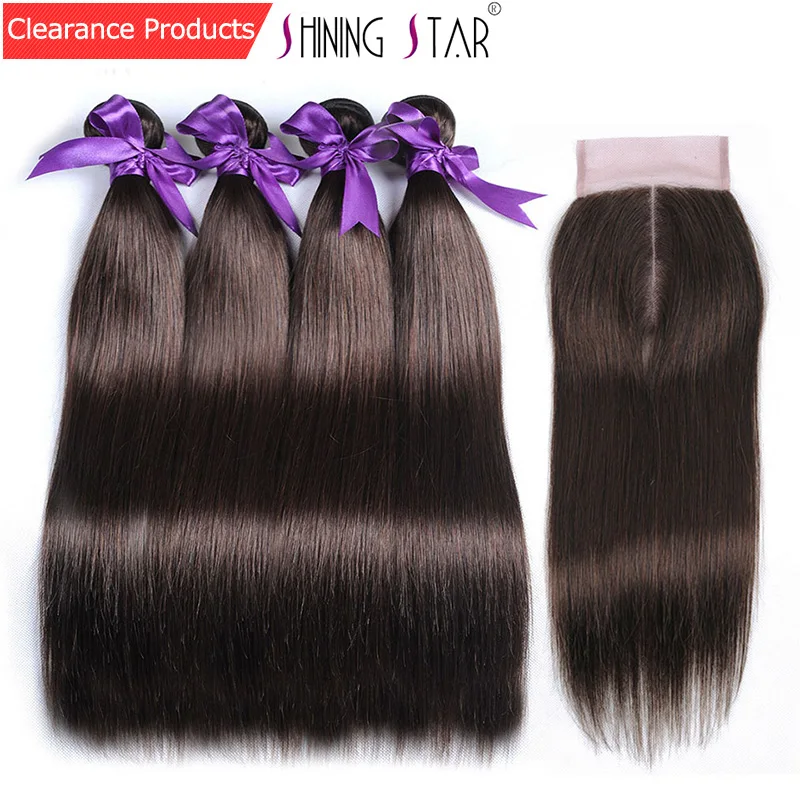 Shining Star Colored 4 Peruvian Hair Bundles With Closure Straight Light Brown Bundles With Closure Human Hair Weaves Non Remy Shining Star Colored 4 Peruvian Hair Bundles With Closure Straight Light Brown Bundles With Closure Human Hair Weaves Non Remy