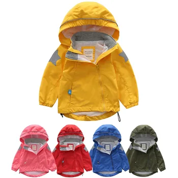 

M79 Spring Autumn Fashion Boys Coat Hoodie Child Jacket Girls Tops Windbreaker Cartoon Printing Thin Coat Child Thin Jacket