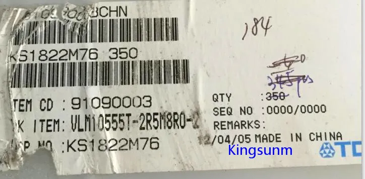 

Free shipping 10pcs VLM10555T-2R5M8R0-2 "FIXED IND 2.5UH 8A 6.7 MOHM SMD"