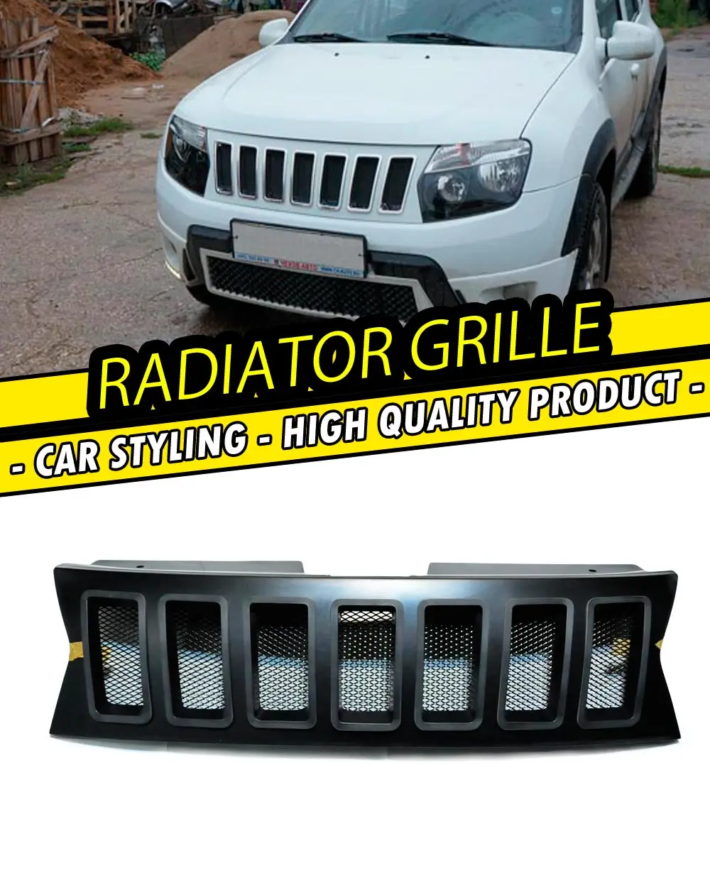 Radiator grille for Renault \ Dacia Duster 2010 ABS plastic front bump