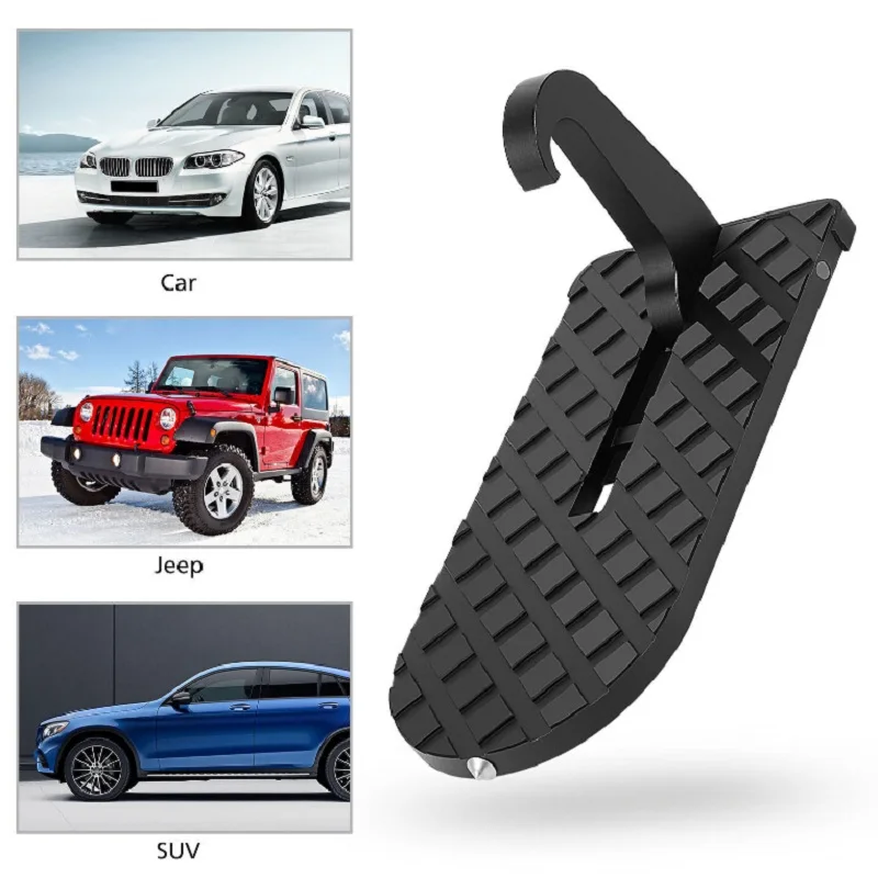 

Car doorstep vehicle folding ladder foot pegs easy aeedssto car rooftop with safety hammer for car jeep suv ford bmw peugeot