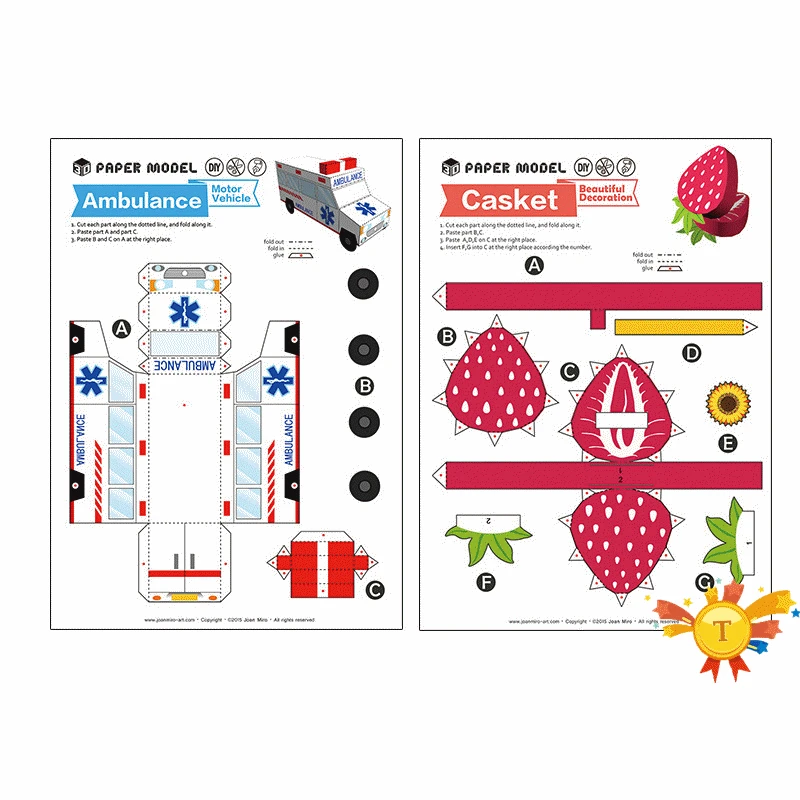 3D Детские игрушки для рукоделия Бумажная модель книги Искусство и ремесла наклейки DIY игры ручной работы аксессуары для животных Кухонные Игрушки для девочек для детей