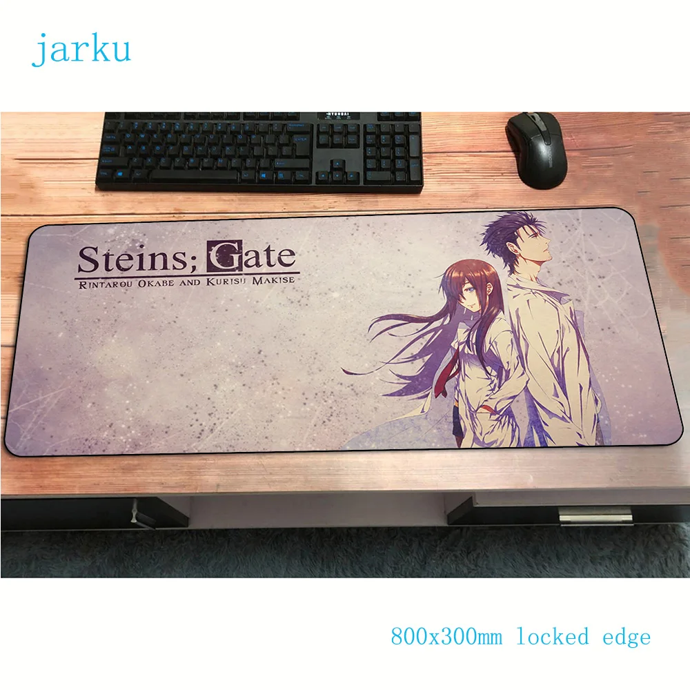  steins gate mouse pad gamer Professional 800x300x2mm notbook mouse mat gaming mousepad Beautiful pa