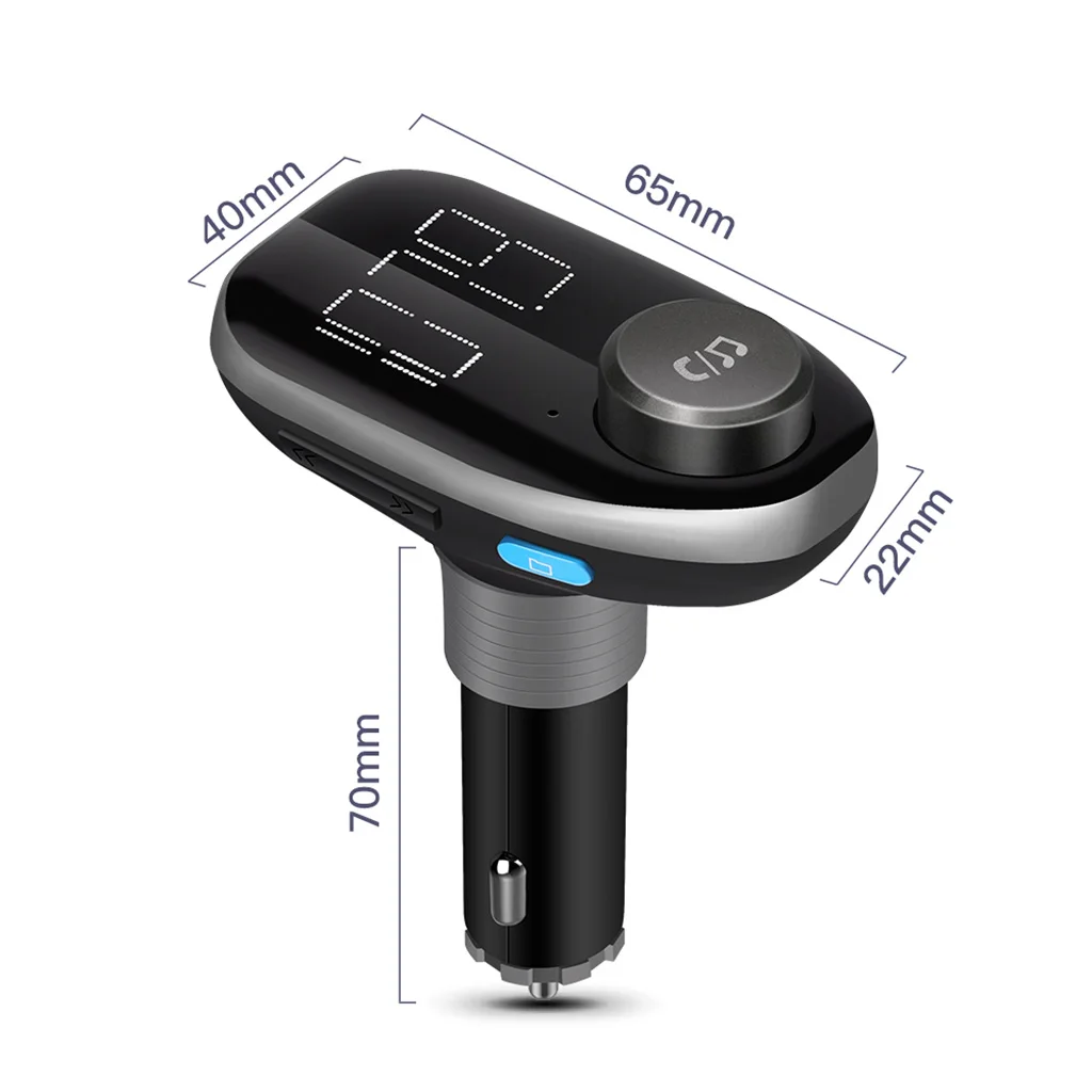 Беспроводной Bluetooth Автомобильный fm-передатчик модулятор mp3-плеер с 2 USB интерфейсом автомобильное зарядное устройство пульт дистанционного управления и FM цифровой светодиодный дисплей