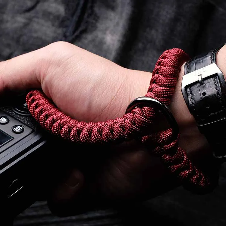 Corda de Náilon Pulseira de Pulso para Câmera Mão-tecido Câmera Digital Mirrorless Leica Canon Fuji Nikon Olympus Pentax Sony - Image 5