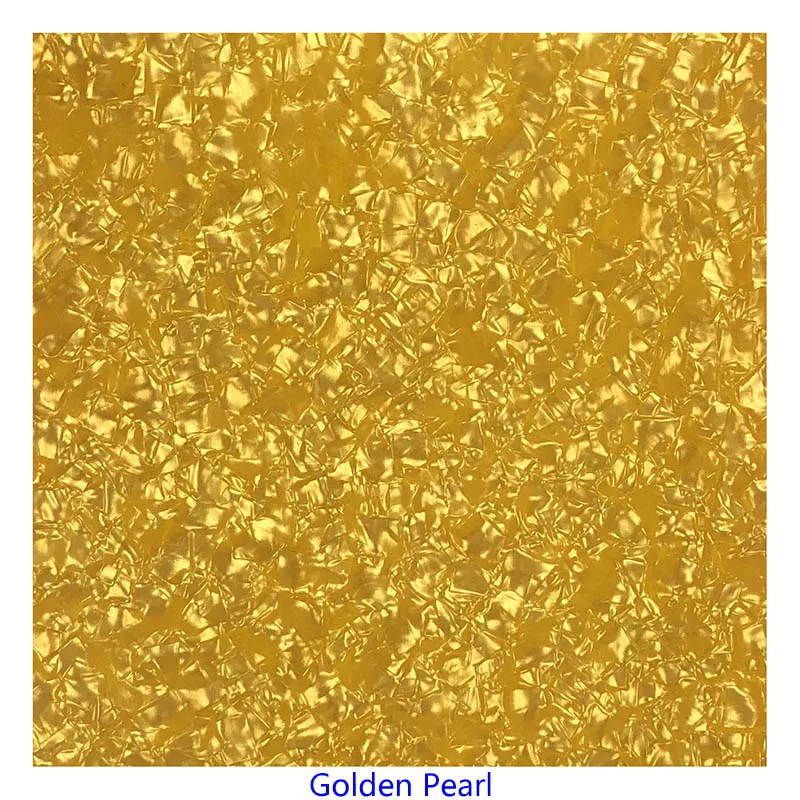 Pleroo целлулоидный материал пустой лист для акустической гитары накладки самоклеющиеся 24 см x 22 см качество царапин пластины многоцветный - Цвет: golden pearl