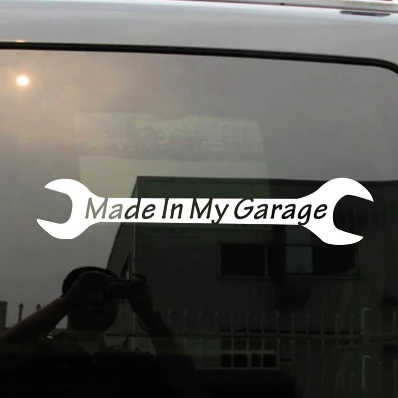 Made In My Garage Funny Car Decal Sticker Vinyl Decor Decals Car Sticker Styling Motorcycle SUVs Bumper